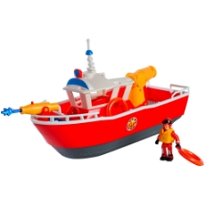 Imagine Barca Fireman Sam Titan Fireboat 32 cm cu figurina si accesorii