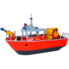 Imagine Barca Fireman Sam Titan Fireboat 32 cm cu figurina si accesorii