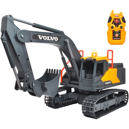Imagine Excavator Volvo Mining Excavator 60 cm cu telecomanda, lumini si sunete gri