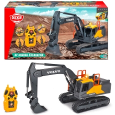 Imagine Excavator Volvo Mining Excavator 60 cm cu telecomanda, lumini si sunete gri