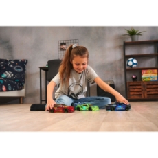 Imagine Masina Rhythm Patrol 20 cm negru cu lumini si sunete