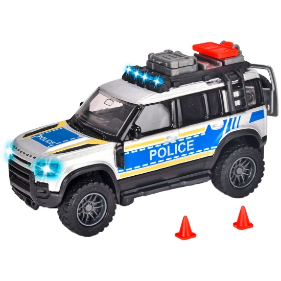 Imagine Masina de politie Land Rover cu lumini si sunete