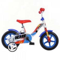 Imagine Bicicleta copii Dino Bikes 10' 108 Sport alb si albastru