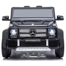 Imagine Masinuta electrica SUV Mercedes Maybach G650 black cu scaun din piele si roti EVA