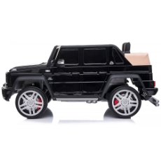 Imagine Masinuta electrica SUV Mercedes Maybach G650 black cu scaun din piele si roti EVA