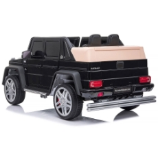 Imagine Masinuta electrica SUV Mercedes Maybach G650 black cu scaun din piele si roti EVA