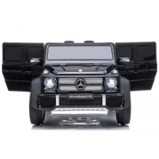 Imagine Masinuta electrica SUV Mercedes Maybach G650 black cu scaun din piele si roti EVA