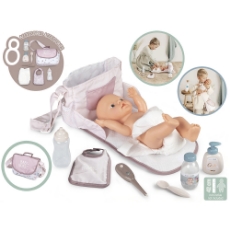 Imagine Gentuta de infasat pentru papusa Baby Nurse Changing Bag crem cu accesorii