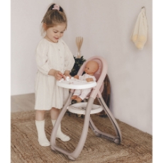 Imagine Scaun de masa pentru papusi Baby Nurse maro