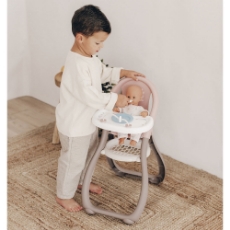 Imagine Scaun de masa pentru papusi Baby Nurse maro