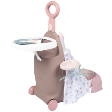 Imagine Valiza multifunctionala pentru papusi Baby Nurse 3 in 1 maro