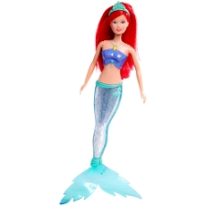 Imagine Papusa Steffi Love Sparkle Mermaid 29 cm cu lumini