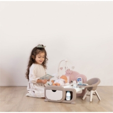 Imagine Centru de ingrijire pentru papusi Baby Nurse Cocoon Nursery crem cu accesorii