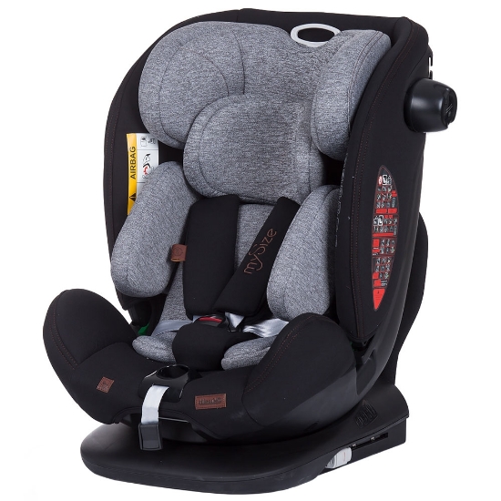 Imagine Scaun auto My Size 0-36 kg I-Size 40-150 cm platinum cu sistem Isofix