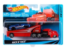 Imagine Set camion si masina sport Hot Wheels Rock n Race