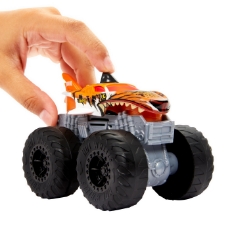 Imagine Hot Wheels Monster Truck Roarin Wreckers Tiger Shark cu functii si sunete scara  1:43