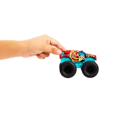 Imagine Hot Wheels Monster Truck Roarin Wreckers Demo Derby cu functii si sunete scara  1:43