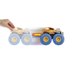 Imagine Hot Wheels Monster Truck masinuta Twister Tredz Bone Shaker portocaliu scara 1:43