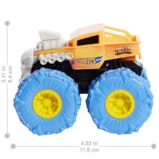 Imagine Hot Wheels Monster Truck masinuta Twister Tredz Bone Shaker portocaliu scara 1:43