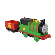 Imagine Thomas locomotiva motorizata Percy cu vagon