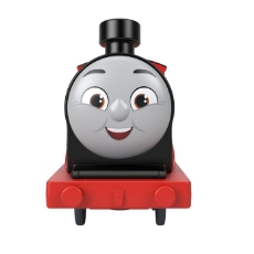 Imagine Thomas locomotiva motorizata James cu vagon