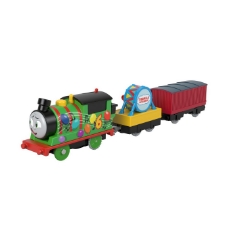 Imagine Thomas locomotiva motorizata Percy cu 2 vagoane