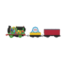 Imagine Thomas locomotiva motorizata Percy cu 2 vagoane