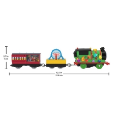Imagine Thomas locomotiva motorizata Percy cu 2 vagoane