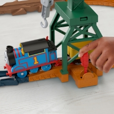 Imagine Thomas set de joaca cu locomotiva Cranky motorizata si accesorii