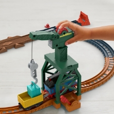 Imagine Thomas set de joaca cu locomotiva Cranky motorizata si accesorii