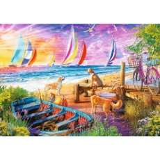 Imagine Puzzle Trefl Uft 1000 Barcile pe mare