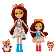 Imagine Enchantimals set papusi Felicity Fox & Flick si Feana Fox & Mixte