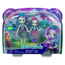 Imagine Enchantimals set papusi Patter Peacock & Flap si Piera Peacock & Feather