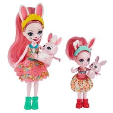 Imagine Enchantimals set papusi Bree Bunny & Twist si Bedelia Bunny & Tappy