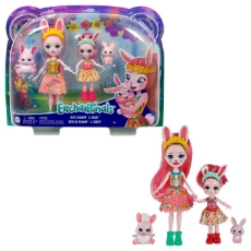 Imagine Enchantimals set papusi Bree Bunny & Twist si Bedelia Bunny & Tappy