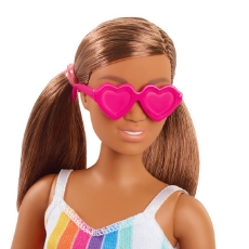 Imagine Barbie Travel papusa Barbie aniversare 50 de ani Malibu satena