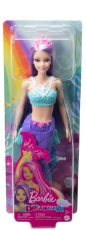 Imagine Barbie Dreamtopia papusa Sirena cu par mov si coada mov