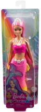Imagine Barbie Dreamtopia papusa Sirena cu par roz si coada roz