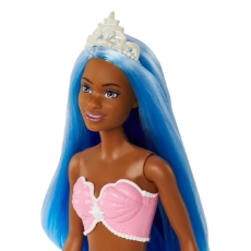 Imagine Barbie Dreamtopia papusa Sirena cu par albastru si coada albastra