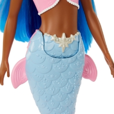 Imagine Barbie Dreamtopia papusa Sirena cu par albastru si coada albastra