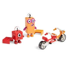 Imagine Set figurine Numberblocks - Aventuri pe bicicleta cu Unu & Doi