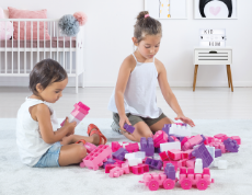 Imagine Cuburi mari de construit  in cutie - Unicorn (100 piese)