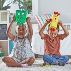 Imagine Set mascote din plus Numberblocks - Trei & Patru