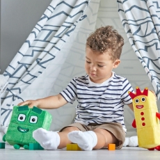 Imagine Set mascote din plus Numberblocks - Trei & Patru