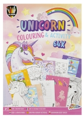 Imagine Carte de colorat cu activitati - Unicorn