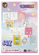 Imagine Carte de colorat cu activitati - Unicorn