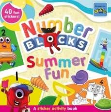 Imagine Carticica cu abtibilduri Numberblocks - Summer Fun