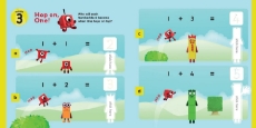 Imagine Carticica cu abtibilduri Numberblocks - Summer Fun