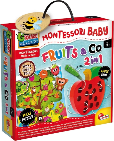 Imagine Joc Montessori 2 in 1 - Fructe