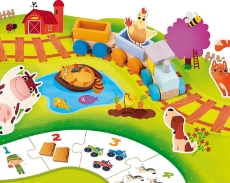 Imagine Puzzle - Trenuletul vesel de la ferma